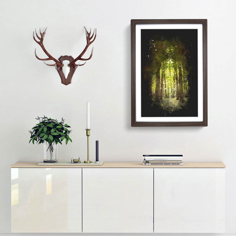 Forest Arch - Framed Print, 63cm H x 45cm W x 2cm D, Walnut Framed
