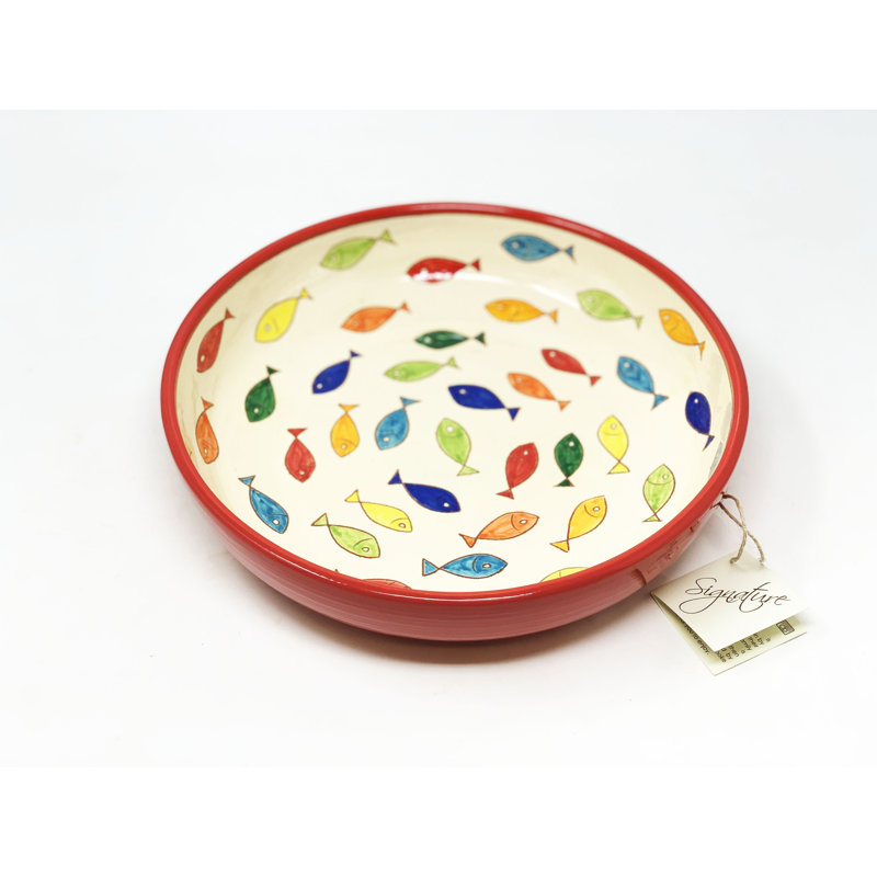 August Grove Kelci Ceramic Salad Bowl