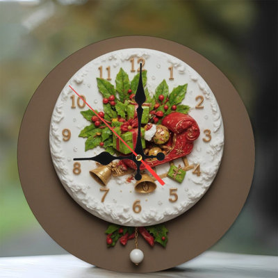 Deer-Christmas-Clock-With-Ornaments