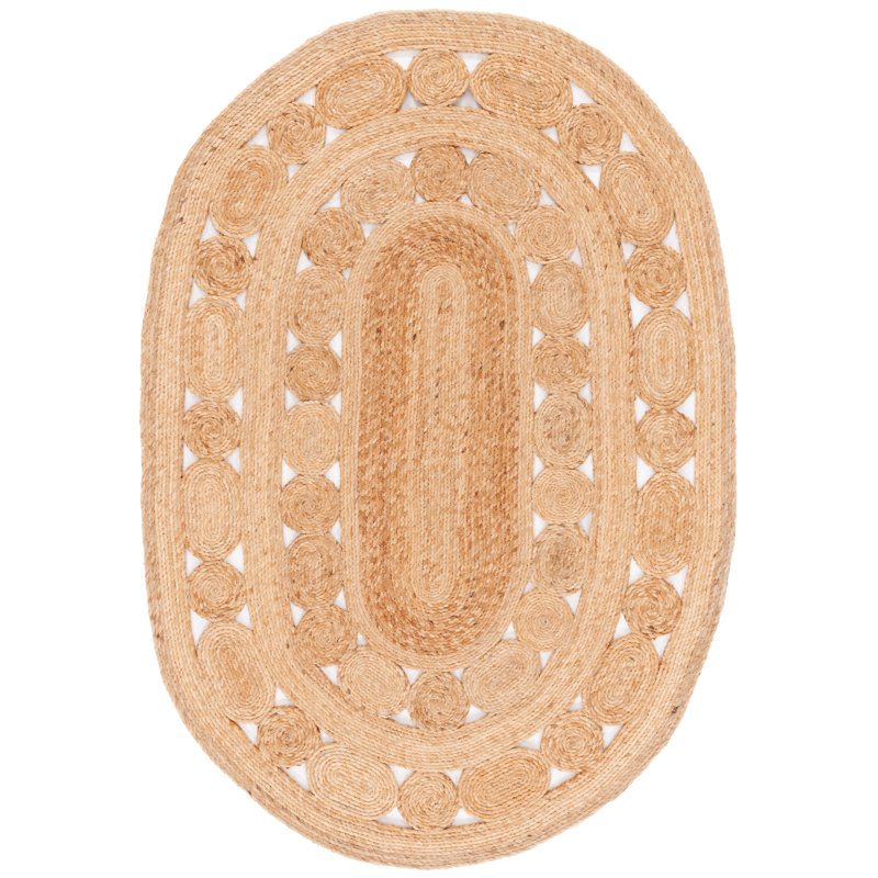 Avanna Area Rug in Brown, Oval 2'6" x 4'
