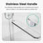 Porte de douche coulissante double avec cadre en verre trempé de 56 à 60 po x H 70 po-117410138