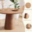 Table de salle à manger circulaire en bois-988440272