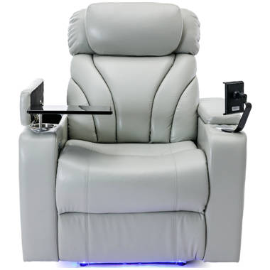 Adelbrand Recliner Leisure Adjustable Cozy Chair for Home Theater Cinema  Fabric