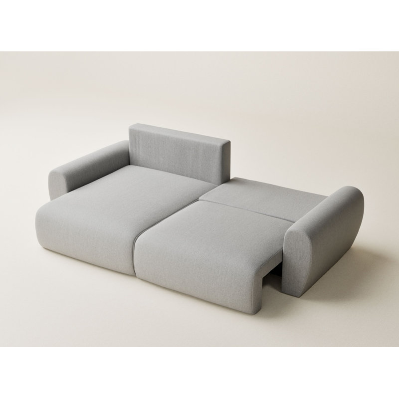 3 Seater Corner Sofa, Light Grey, Left Hand Facing