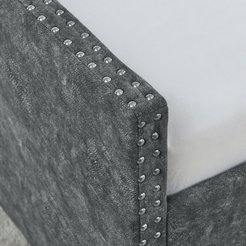 Nadege Upholstered Daybed, Gray, Queen