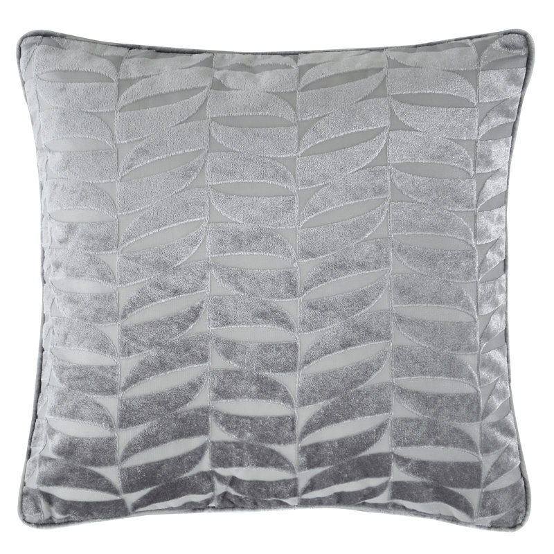 Kendal Geometric Square, Silver, Pillow Cover Only - No Insert