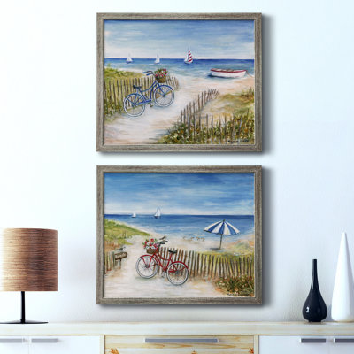 Beach Ride I - 2 Piece Picture Frame Print Set -  Rosecliff Heights, 29EB53AAC5964E8D90B295D3879F3524