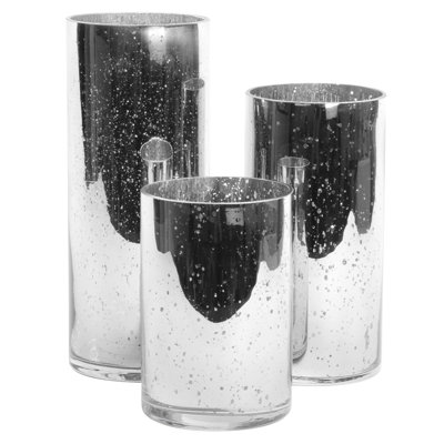  Ensemble de 3 vases en argent