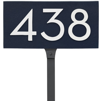 Floating 1-Line Lawn Address Sign