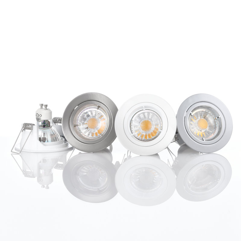 Muthanna Decorative 8cm Recessed Retrofit Downlight, Satin Nickel