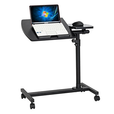 DB Four-Wheel Multifunctional Flat Surface Lifting Computer Desk Black XH -  Inbox Zero, 139ACA60C0C24C2B9FB86D99973CF3C1