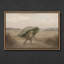 «Whimsical Frog Walking with Leaf Umbrella in Dreamy Countryside», reproduction d'art encadrée-250724343-250724340
