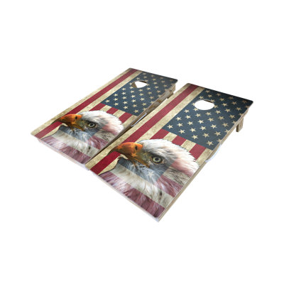 American Flag 10 Piece Cornhole Set