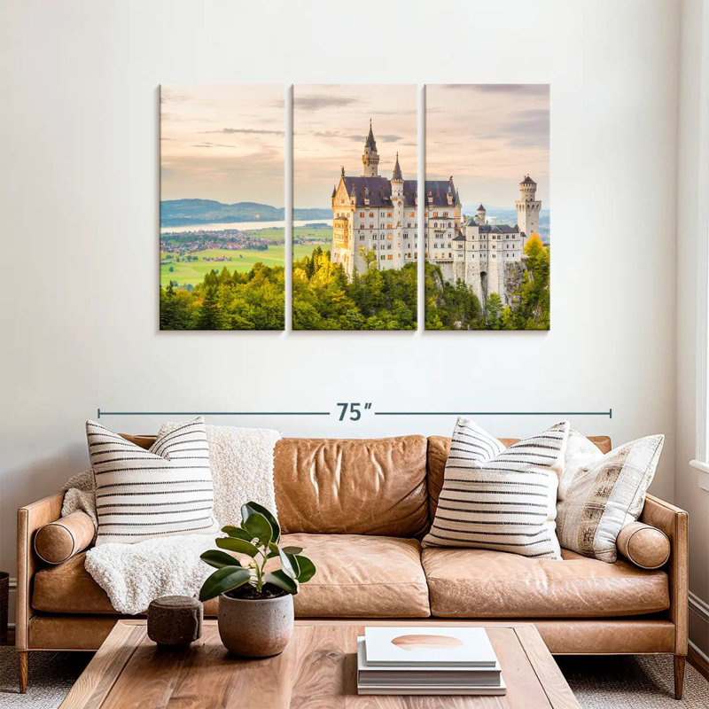 Lilie, château historique de Neuschwanstein, H 36 po x l 57 po