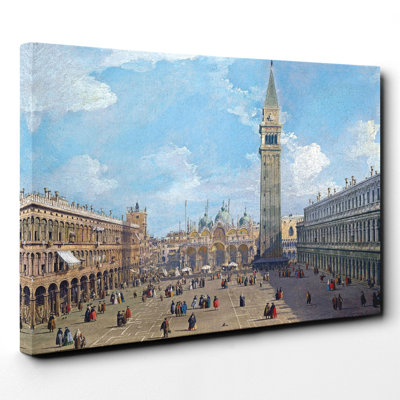 Giovanni Canaletto Piazza San Marco No.2 by Giovanni Canaletto - Wrapped Canvas