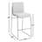 Madison Metal Frame Counter Stool In Honey Synthetic Leather-1518851163