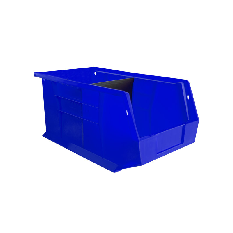 Rebrilliant Quinto Plastic Decorative Bin, Blue, 14.55 qt