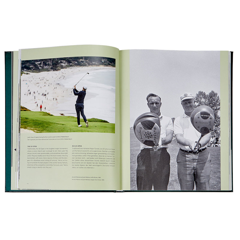 Graphic Image Golf The Ultimate Book Coffee Table Book, Leather, Green
