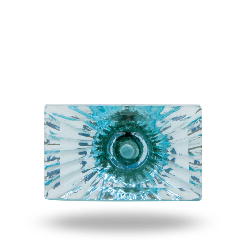Multipack de poignées rectangulaires 2 po Amenja, Turquoise