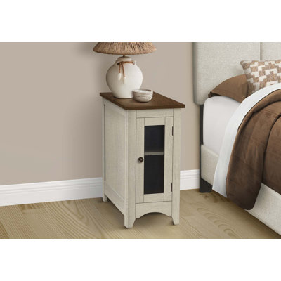 Table d'appoint, table de bout, table d'appoint, table de chevet étroite, chambre à coucher, lampe, rangement