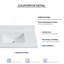 Dessus de meuble-lavabo simple 37 po avec lavabo et 1 trou pour robinet Malaga-92396437