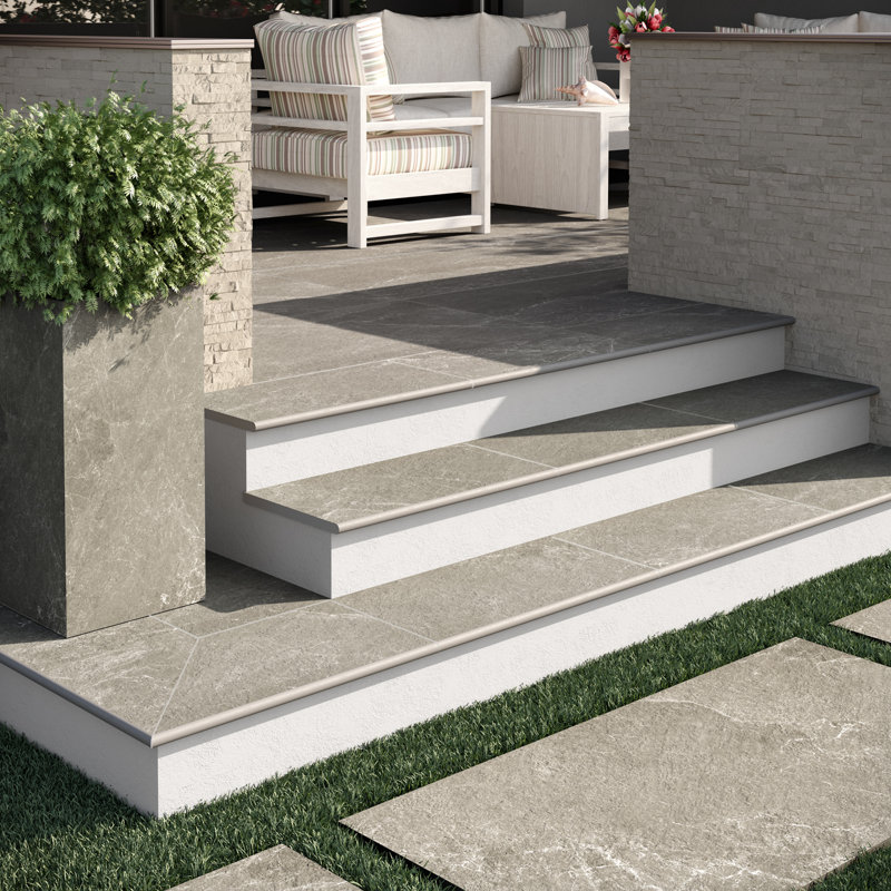 ZenTech 24x48 Matte Porcelain 2CM Outdoor Paver, Greige Beige