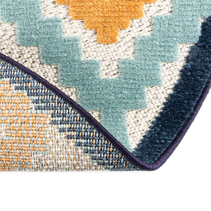 Tapis beige d'extérieur Askersund, Rond 5 pi 3 po