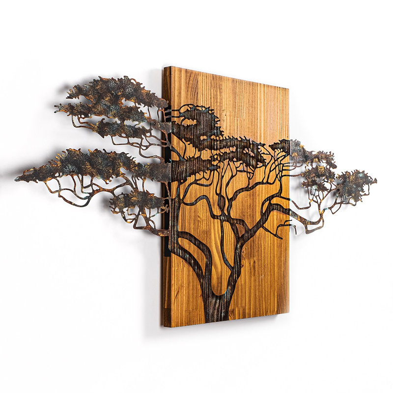 Handmade Wall Decor on Solid Wood