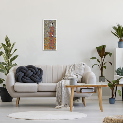«Woman Nouveau Collage», impression encadrée sur bois
