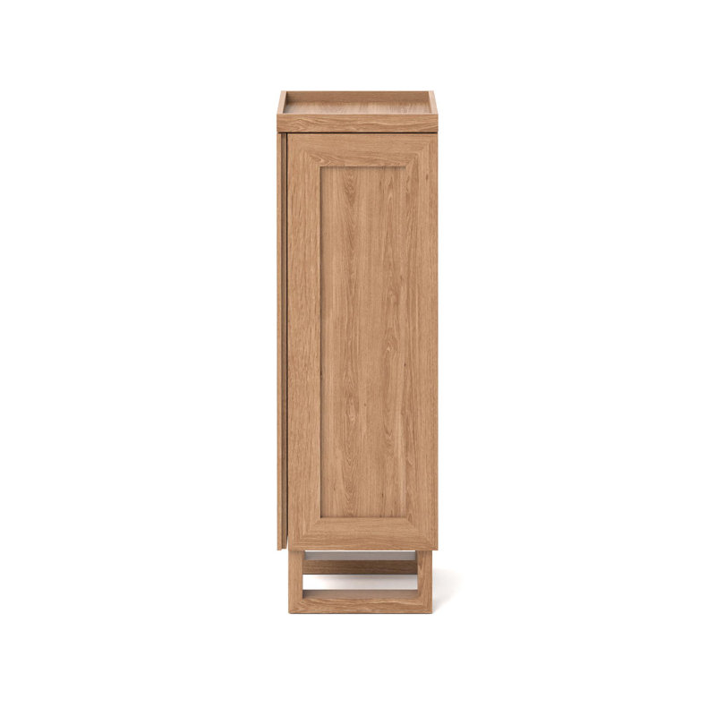Mendocino Solid Wood Bathroom Cabinet, Natural Oak