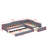 Upholstered Double Daybed With Trundle And Drawer-1289605675