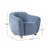EZ Assembly 2-Piece Contemporary Bouclé Upholstered Lounge Chair And Small Storage Ottoman-343586469