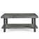 Rundell Pomona Rustic Industrial Modern Vintage Metal and Solid Wood Coffee Table with Storage, Easy Assembly, Small Rectangle Coffee Table, 42 in x 24 in x 18 in