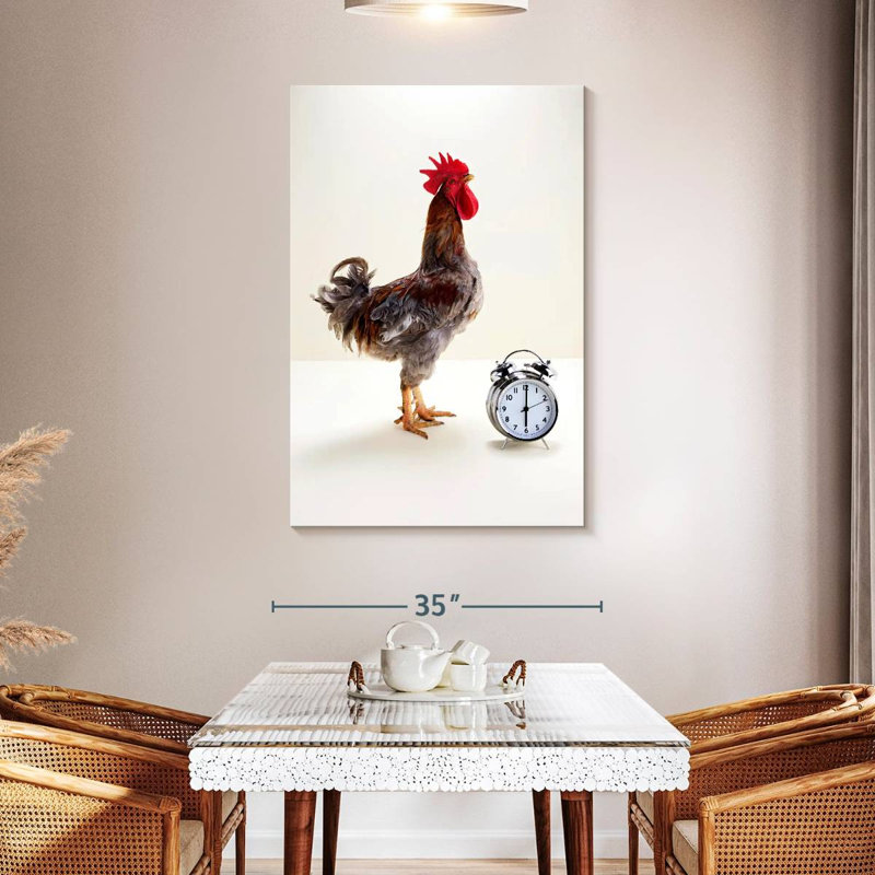 The Noisy Rooster, 48" H x 32" W