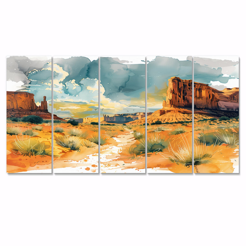 Marthella - Canyon, ensemble d'art sur toile, H 28 po x l 60 po