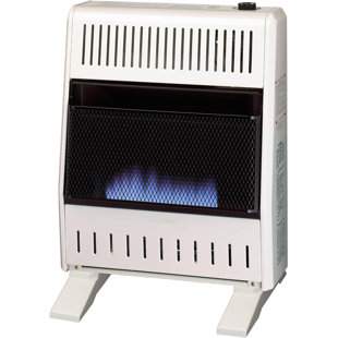 ProCom Heating Ventless Blue Flame Heater with Base Feet -T-Stat Control