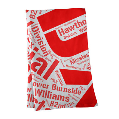 Serviette à thé « districts »