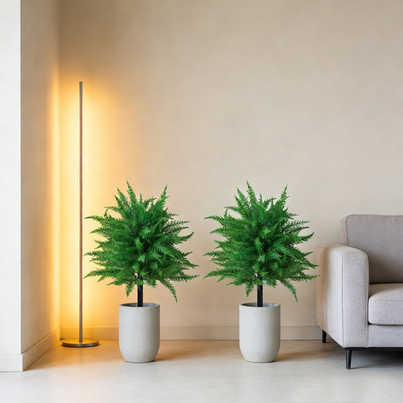 1Pack plante artificielle avec buissons topiaires artificiels pour piquet au sol pour la décoration intérieure et extérieure