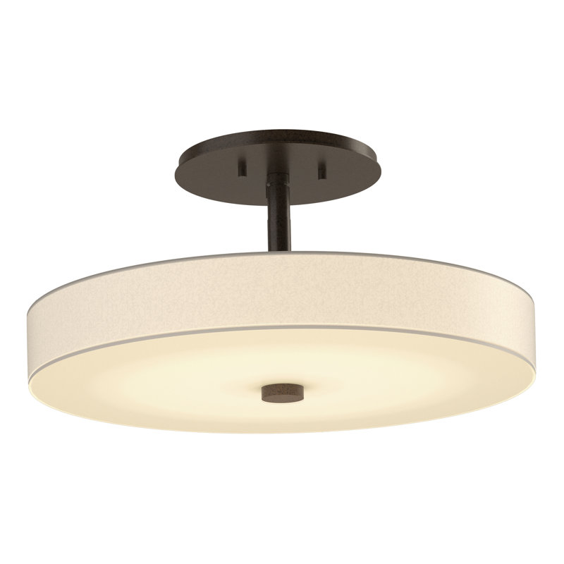 Disq 1 - Light LED Semi Flush Mount, Bronze