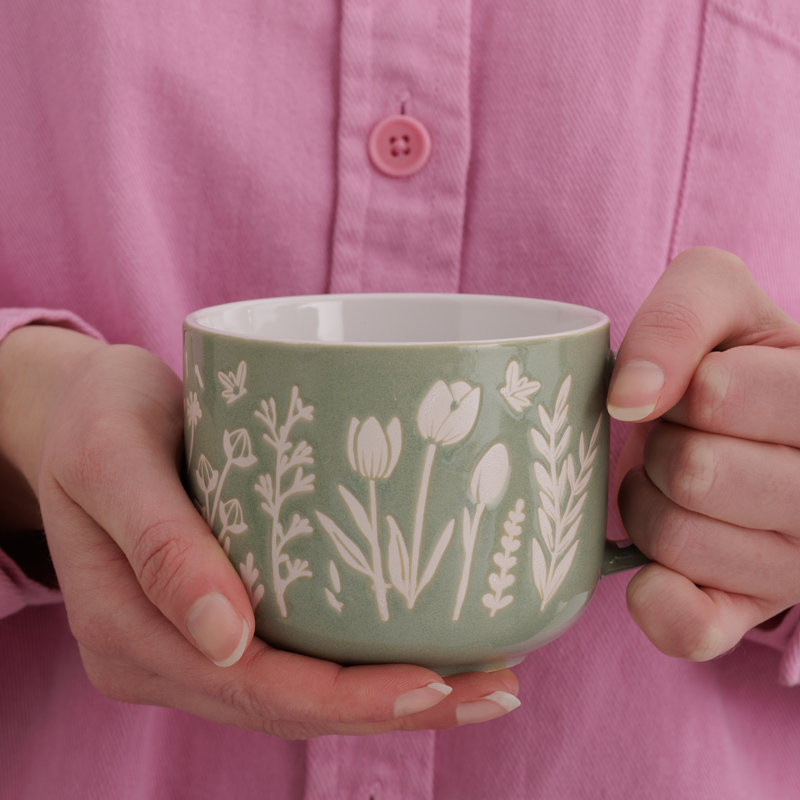 Ensemble de 4 tasses à tulipes In The Meadow, Vert