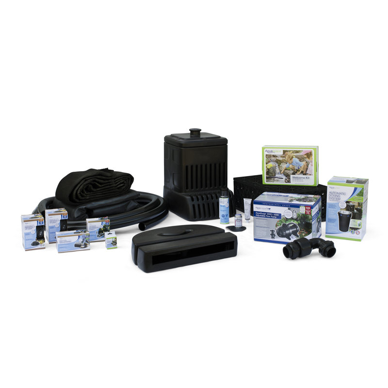 Medium Black Pondless Waterfall Kit with Adjustable Pump