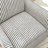 Kandyn 29.7" W Modern Soft Stripe Upholstered Swivel Barrel Chair with Removable Cushion-1337633465