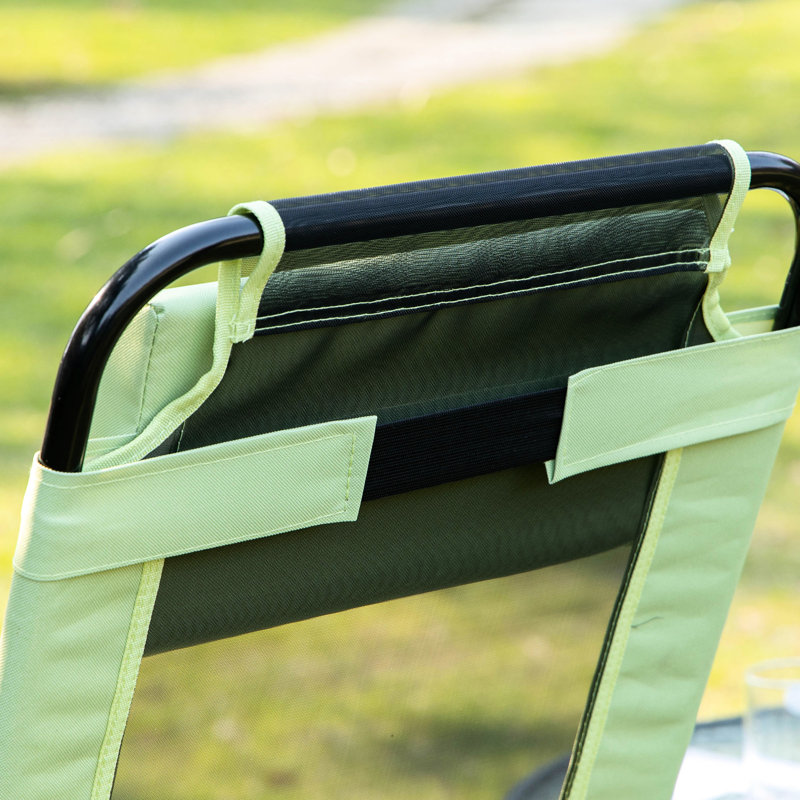 Folding Outdoor Chairs Of 2, . Removable . Breathable Back. & Pillow. For Garden, Backyard, Lawn. Space And . 264 Lbs. Load Capacity , 2, Patio Chair With Adjustable Back Detachable Comfortable