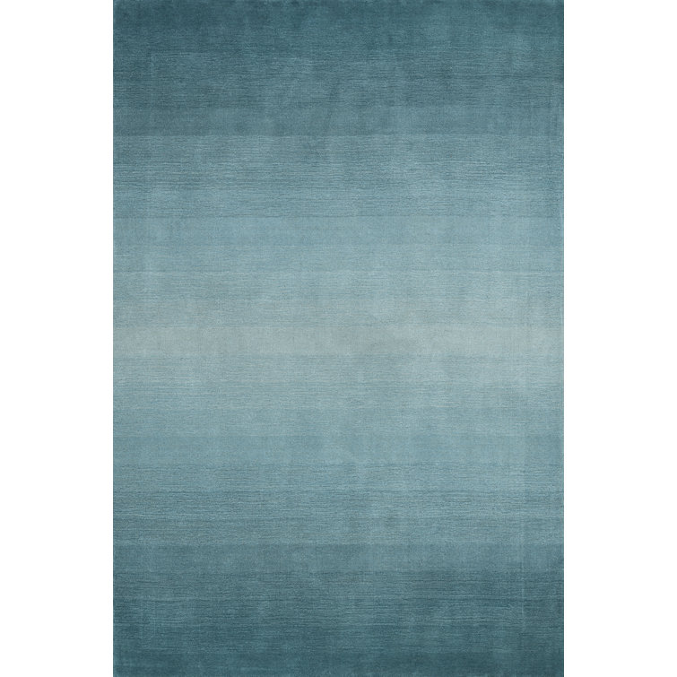 Ombre Hand Loomed Gradient Wool Rug