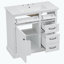 Meuble-lavabo de salle de bain avec lavabo, tiroir fonctionnel, tablette de porte-667451446
