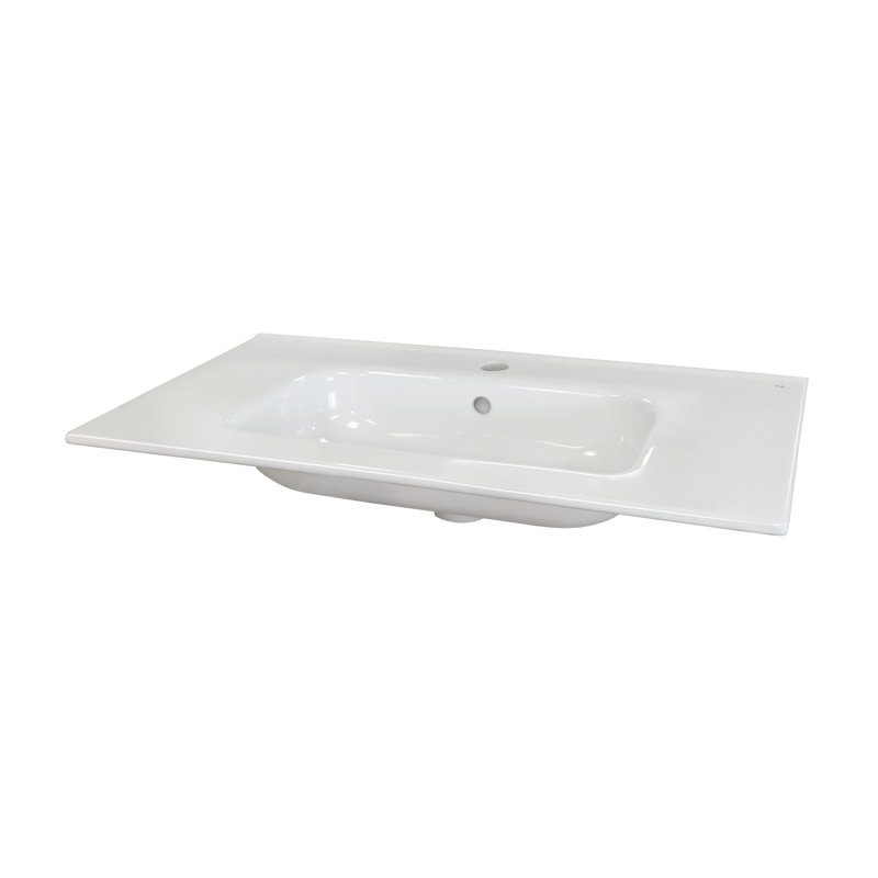 Dessus de lavabo de salle de bain simple 24" en céramique