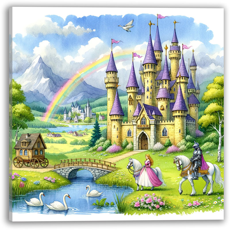 «Enchanted Valley Castle» sur, H 12 po x l 12 po