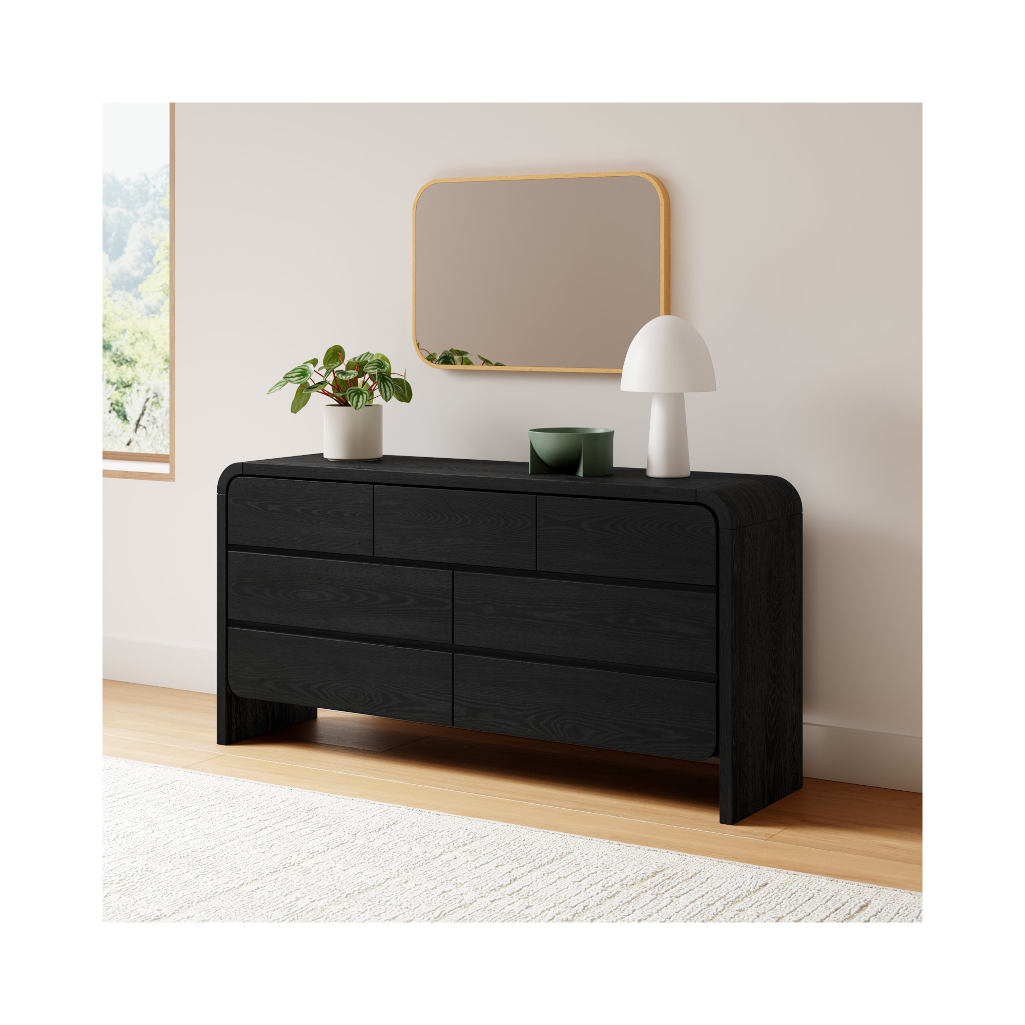 Nori 7 - Drawer Dresser, Black