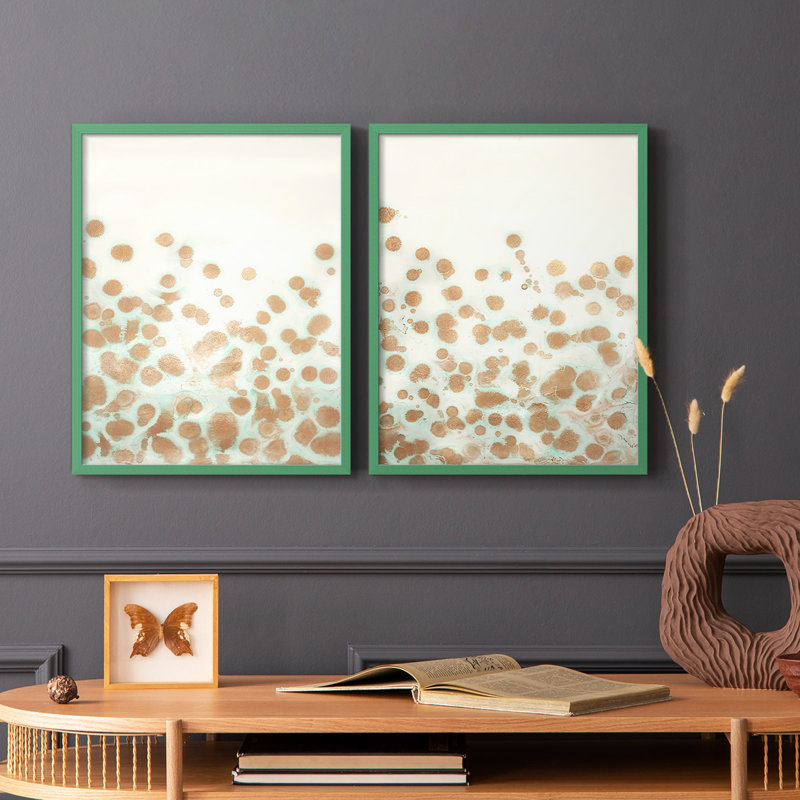 Printed Bronze Suspension Study I-Premium, reproduction encadrée - prête à être accrochée - aucun clou requis, Gris