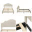 Lit plateforme tapissier avec tête de lit ajustable-575440819-575440829